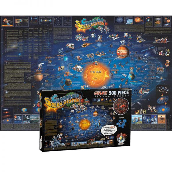 ROUND WORLD PRODUCTS SOLAR SYSTEM MAP JIGSAW PUZZLE RWPDP003