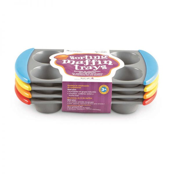 LEARNING RESOURCES SORTING MUFFIN PANS SET OF 4 LER5557