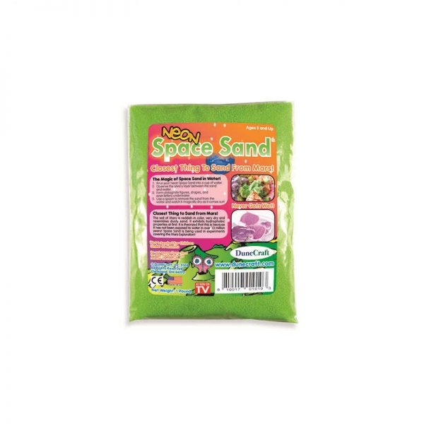 DUNECRAFT SPACE SAND REFILL NEON GREEN 1LB DN-NSG010