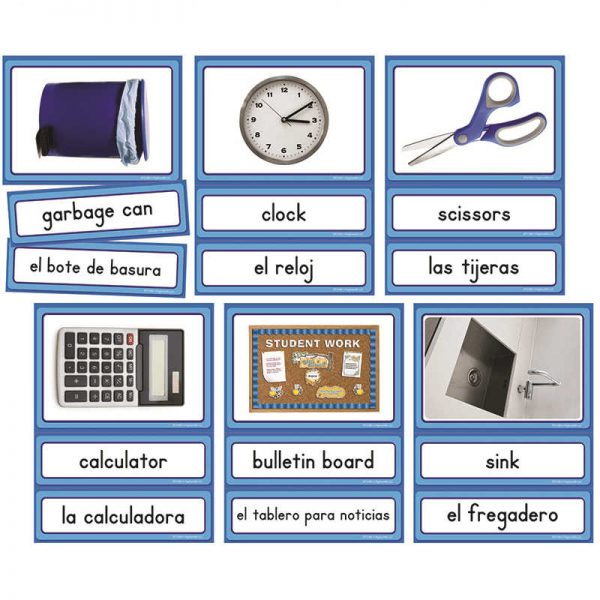 EDUPRESS SPANISH ENGLISH CLASSROOM LABELS INSTRUCTIONAL ACCENTS EP-3189