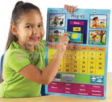 Learning Resources Magnetic Calendar - 51 Pieces For Classroom Or Home, 12x16.5 Inches