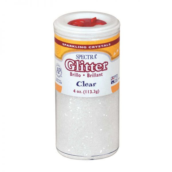 PACON CORPORATION SPECTRA GLITTER 4OZ CLEAR SPARKLING CRYSTALS PAC91830