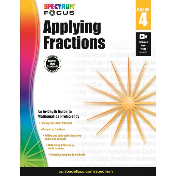 CARSON DELLOSA SPECTRUM APPLYING FRACTIONS GRADE 4 CD-704904