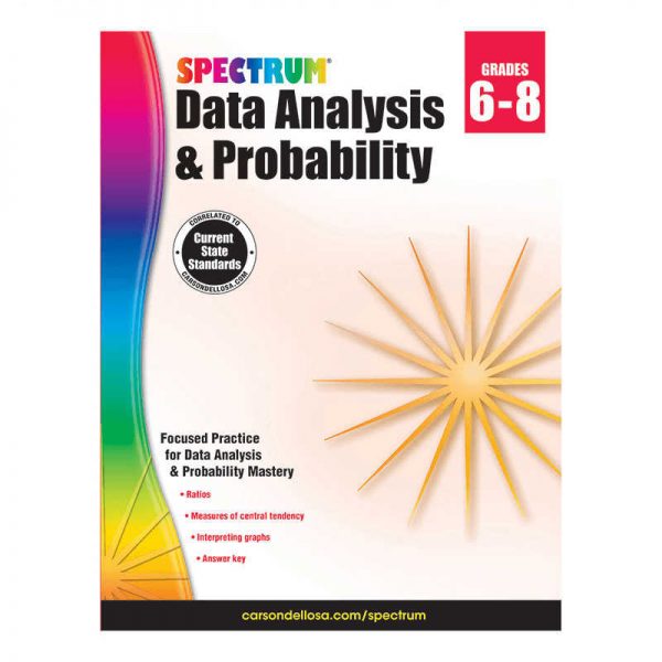 CARSON DELLOSA SPECTRUM DATA ANALYSIS PROBABILITY GRADE 6-8 CD-704705
