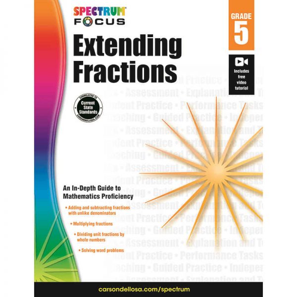 CARSON DELLOSA SPECTRUM EXTENDING FRACTIONS GRADE 5 CD-704908
