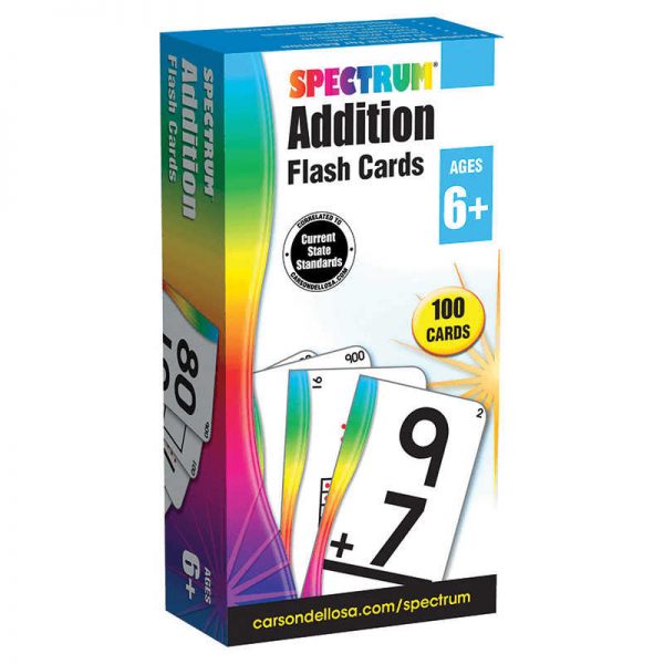 CARSON DELLOSA SPECTRUM FLASH CARDS ADDITION CD-734054