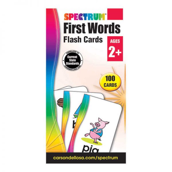 CARSON DELLOSA SPECTRUM FLASH CARDS FIRST WORDS CD-734060