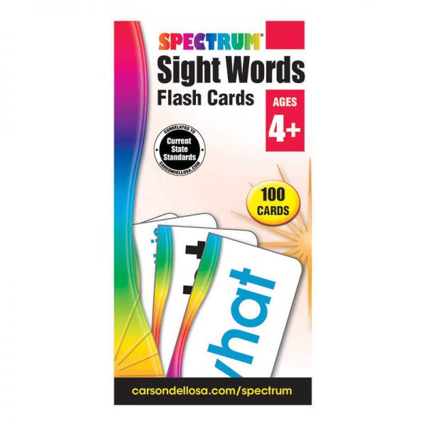 CARSON DELLOSA SPECTRUM FLASH CARDS SIGHT WORDS CD-734061