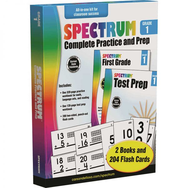 CARSON DELLOSA SPECTRUM GRADE 1 COMPLETE PRACTICE AND PREP CD-704966