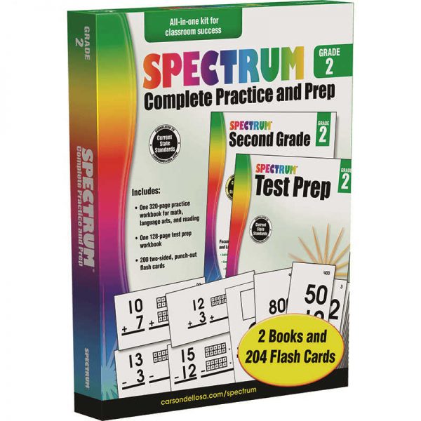 CARSON DELLOSA SPECTRUM GRADE 2 COMPLETE PRACTICE AND PREP CD-704967
