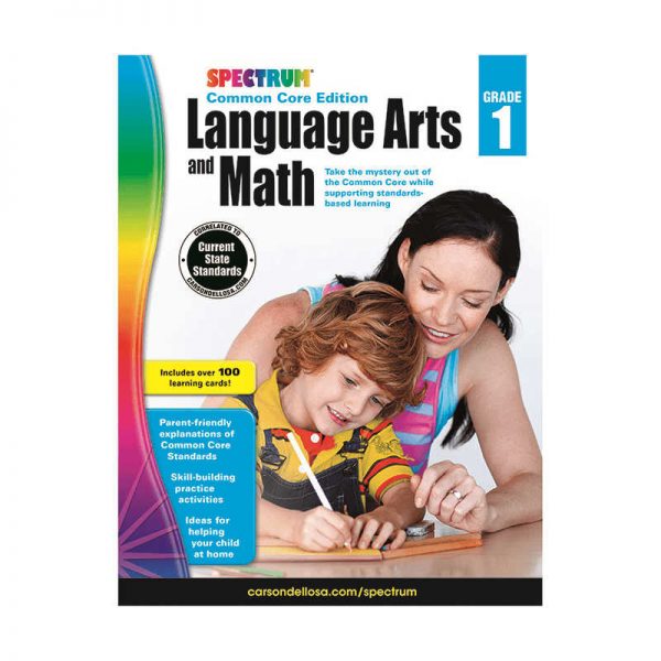 CARSON DELLOSA SPECTRUM LANGUAGE ARTS & MATH GRADE 1 CD-734044