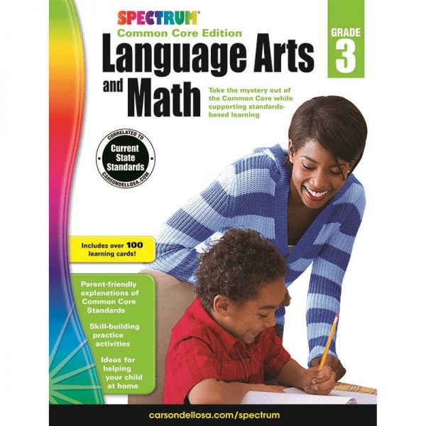 CARSON DELLOSA SPECTRUM LANGUAGE ARTS & MATH GRADE 3 CD-734046