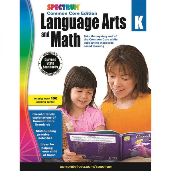 CARSON DELLOSA SPECTRUM LANGUAGE ARTS & MATH K CD-734043