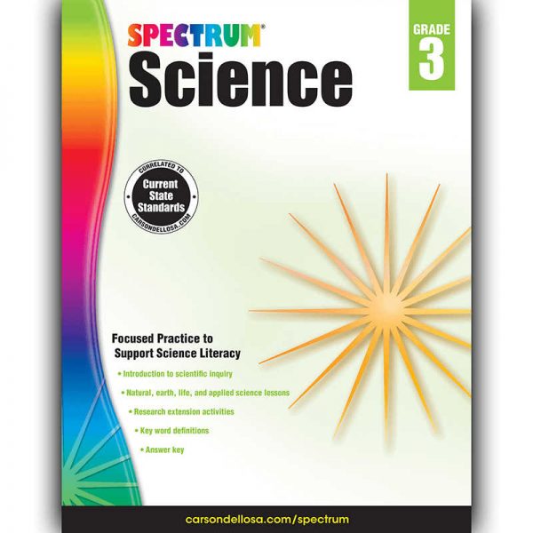 CARSON DELLOSA SPECTRUM SCIENCE GRADE 3 CD-704616