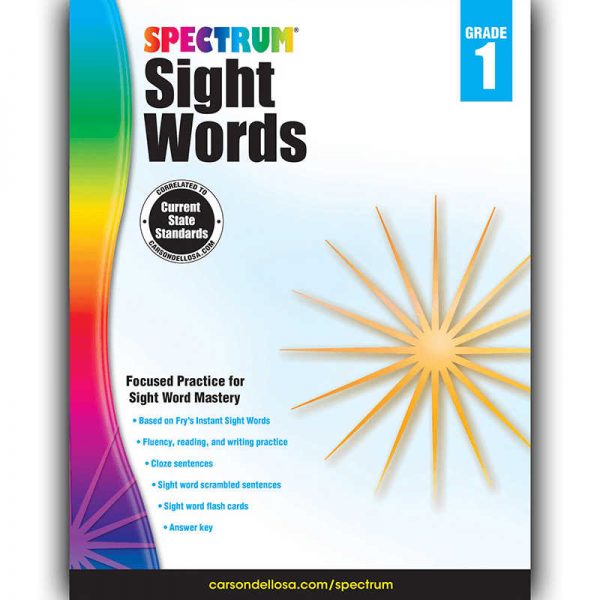 CARSON DELLOSA SPECTRUM SIGHT WORDS GRADE 1 CD-704615
