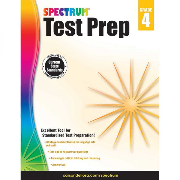 CARSON DELLOSA SPECTRUM TEST PREP GRADE 4 CD-704684