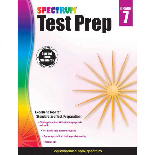 CARSON DELLOSA SPECTRUM TEST PREP GRADE 7 CD-704869