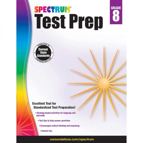 CARSON DELLOSA SPECTRUM TEST PREP GRADE 8 CD-704690