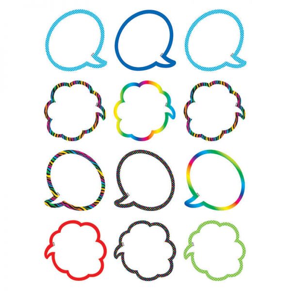 TEACHER CREATED RESOURCES SPEECH THOUGHT BUBBLES MINI ACCENTS TCR5063