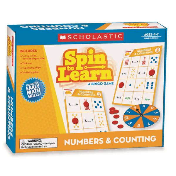 SCHOLASTIC TEACHING RESOURCES SPIN TO LEARN NUMBERS & COUNTING GAME SC-540225
