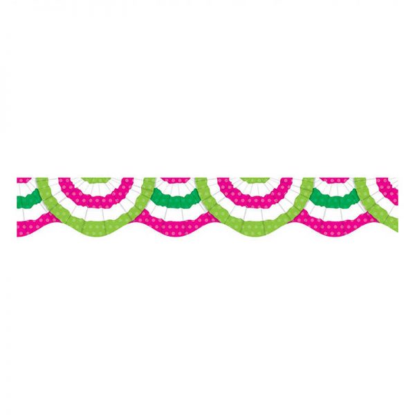 SCHOLASTIC TEACHING RESOURCES SPRING BUNTING SCALLOPED TRIMMER SC-582228