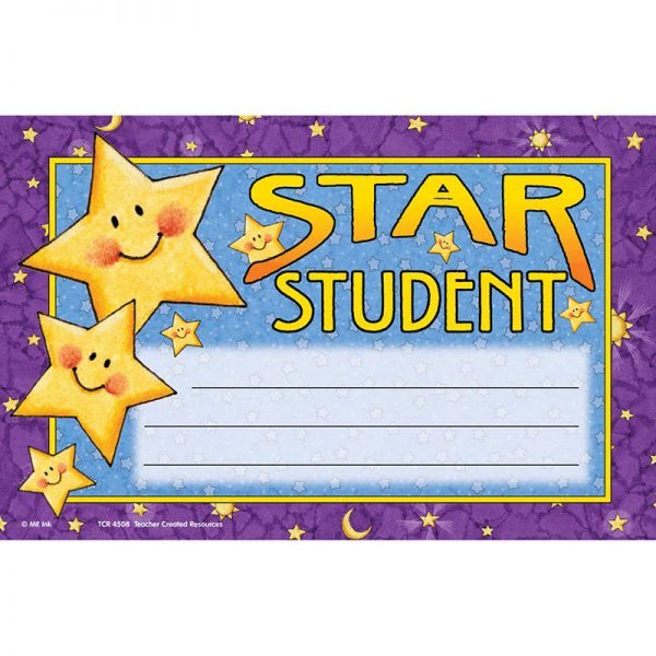 TEACHER CREATED RESOURCES STAR STUDENT AWARDS 25PK MARY ENGELBREIT TCR4508