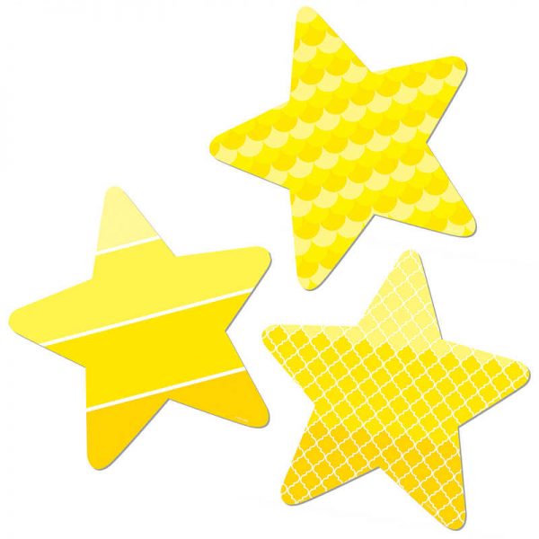 CREATIVE TEACHING PRESS STARS 3IN CUT OUTS PAINTED PALETTE CTP0825