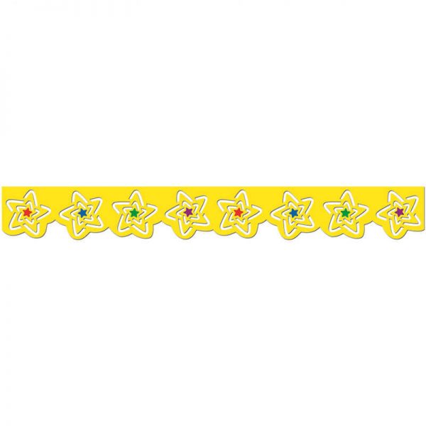 CREATIVE TEACHING PRESS STARS STENCIL CUT JUMBO BORDER CTP6814