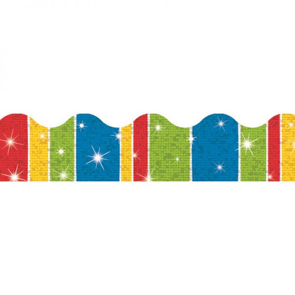 TREND ENTERPRISES INC. STRIPE-TACULAR CHEERFUL SPARKLE PLUS TERRIFIC TRIMMERS T-92422