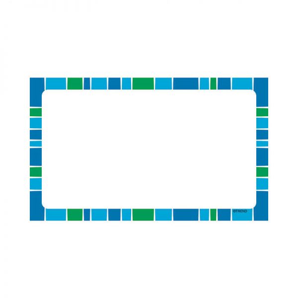 TREND ENTERPRISES INC. STRIPE-TACULAR TERRIFIC INDEX CARDS COOL BLUE BLANK T-75003
