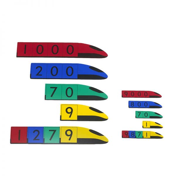 LEARNING ADVANTAGE STUDENT PLACE VALUE TRAINS THOUSANDS 37 PCS CTU7462