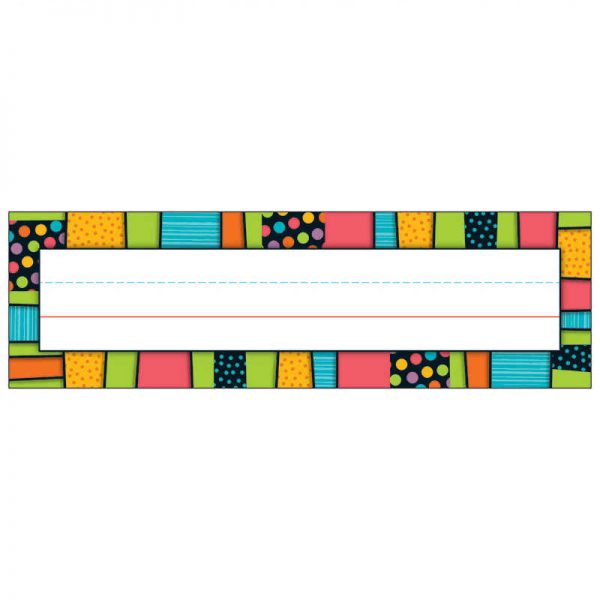 CARSON DELLOSA STYLIN STRIPES DESKPLATES GRADE PK-5 CD-122126