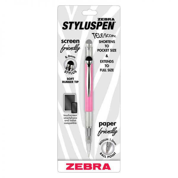 ZEBRA PEN CORPORATION STYLUSPEN PRETTY IN PINK ZEB33671