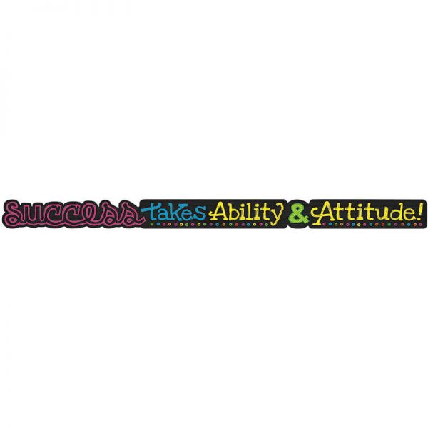TREND ENTERPRISES INC. SUCCESS TAKES ABILITY & ATTITUDE ARGUS BANNER 10 FT T-A25213