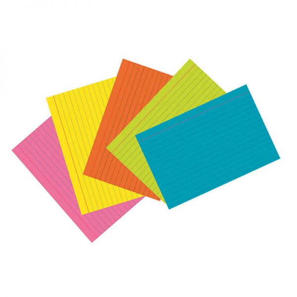 PACON CORPORATION SUPER BRIGHT INDEX CARDS 4X6 RULED 75 PER PACK PAC1727