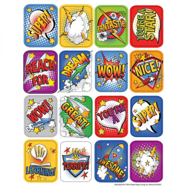 EUREKA SUPER CLASS 3D MOTION LENTICULAR STICKERS EU-623302