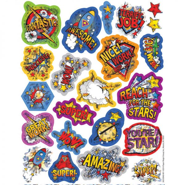 EUREKA SUPER CLASS SPARKLE STICKERS EU-623304