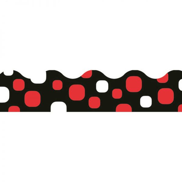TREND ENTERPRISES INC. SUPER DUPER DOTS BLACK CHERRY TERRIFIC TRIMMERS T-92848