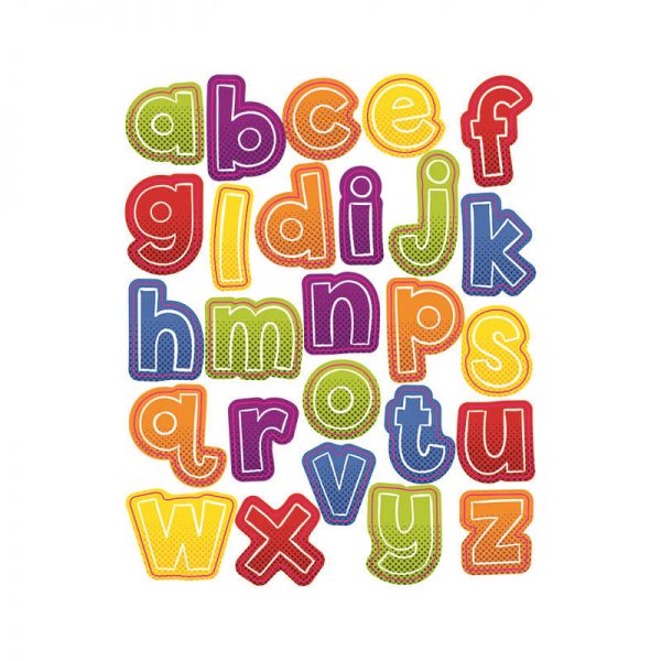 CARSON DELLOSA SUPER POWER ALPHABET LOWERCASE SHAPE STICKERS CD-168198
