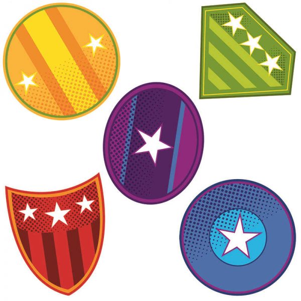 CARSON DELLOSA SUPER POWER SHIELDS CUT OUTS CD-120189