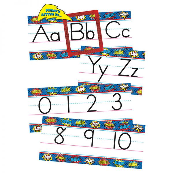 TEACHER CREATED RESOURCES SUPERHERO ALPHABET LINE BB SET TCR5846