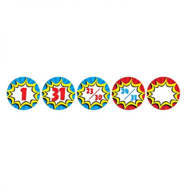 TEACHER CREATED RESOURCES SUPERHERO CALENDAR DAYS TCR5589