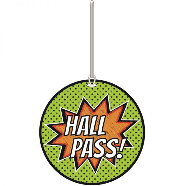 ASHLEY PRODUCTIONS SUPERHERO HALL PASS ASH10454