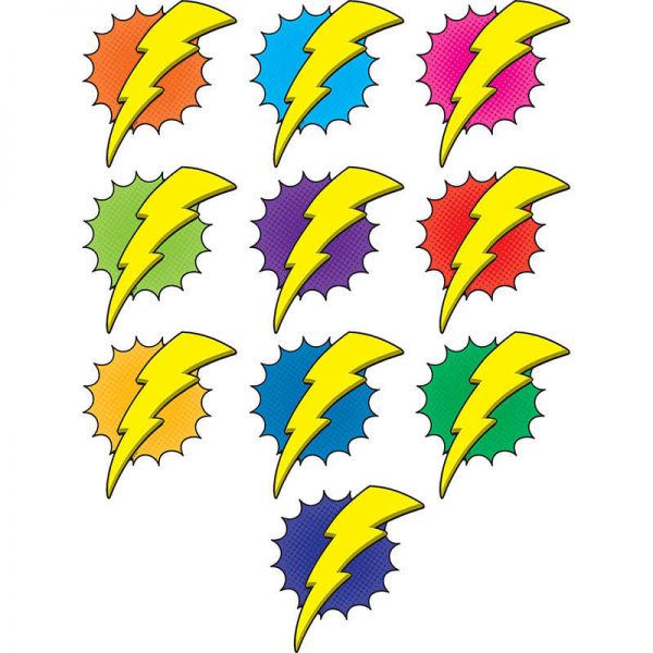 TEACHER CREATED RESOURCES SUPERHERO LIGHTENING BOLT ACCENTS TCR5842
