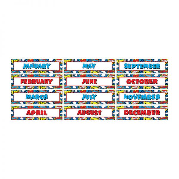 TEACHER CREATED RESOURCES SUPERHERO MONTHLY HEADLINERS TCR5590