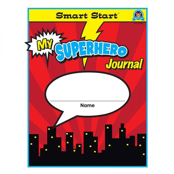 TEACHER CREATED RESOURCES SUPERHERO SMART START GRADE 1-2 JOURNAL VERTICAL FORMAT TCR77080