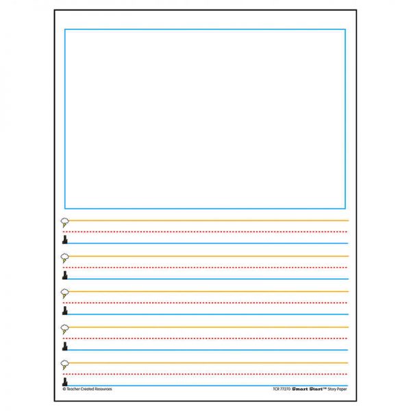 TEACHER CREATED RESOURCES SUPERHERO SMART START GRADE 1-2 STORY PAPER TCR77270
