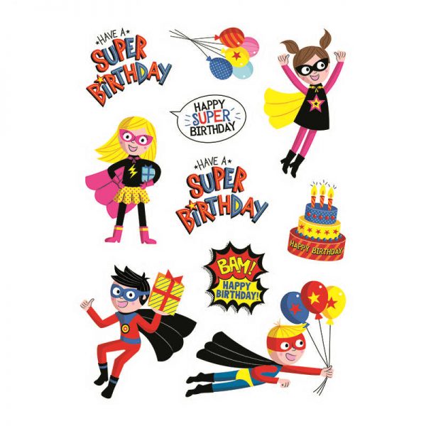 CREATIVE TEACHING PRESS SUPERHEROES BIRTHDAY STICKERS CTP4407
