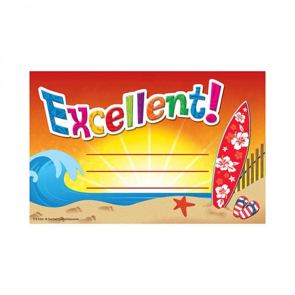 TEACHER CREATED RESOURCES SURFS UP EXCELLENT AWARDS TCR5355