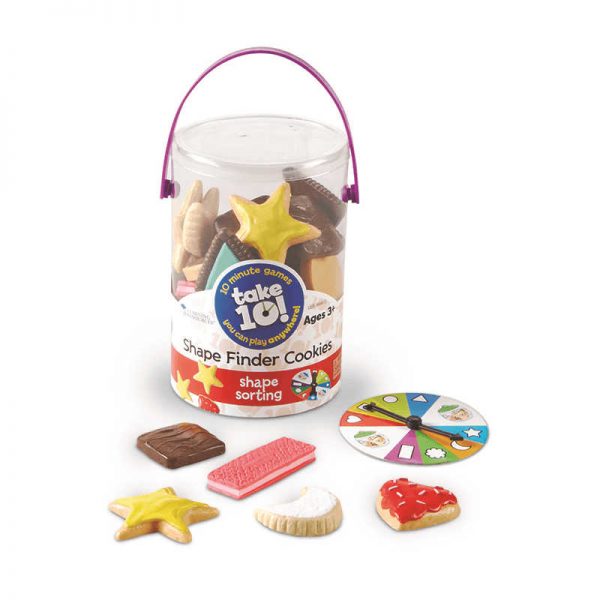 LEARNING RESOURCES TAKE 10 GAMES SHAPE FINDERS COOKIES LER9444D